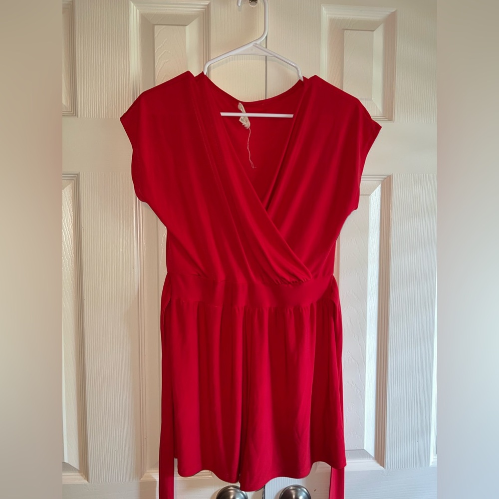 NWOT Red Romper